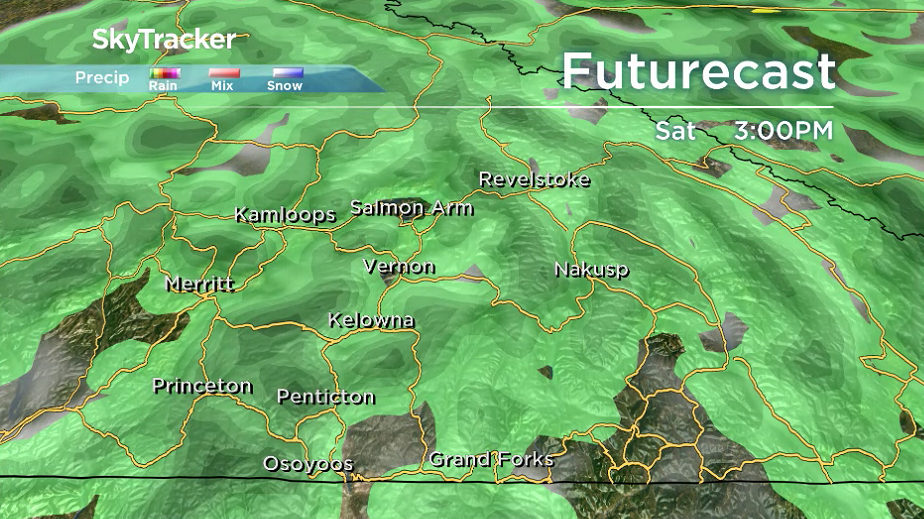 Another round of rain will slide into the valley on Saturday.