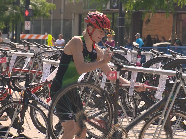 Approximately 1,200 athletes are taking part in various triathlons throughout the weekend in Kelowna.