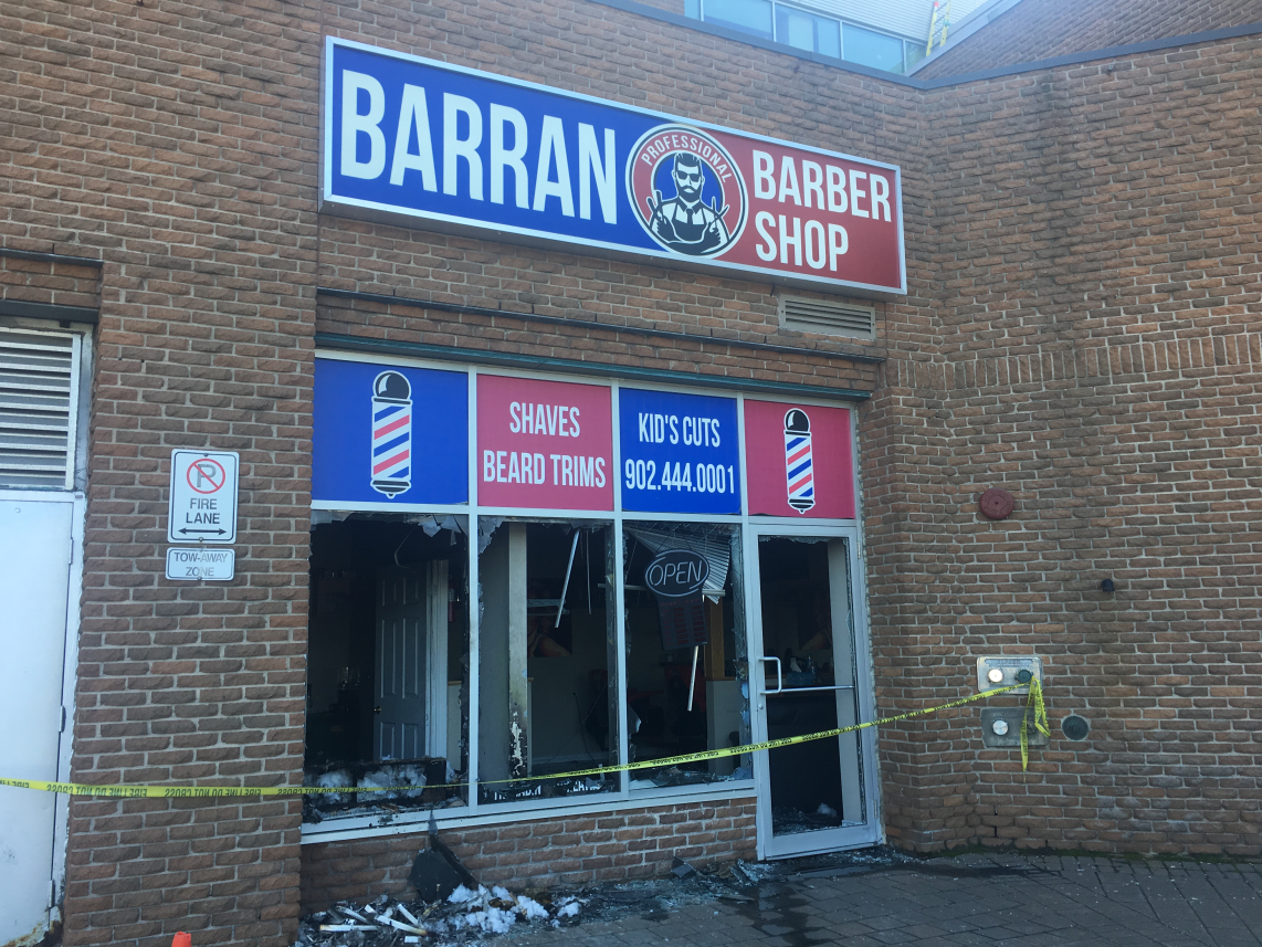 Police say a fire that happened at Barran Barber Shop is being investigated as suspicious.