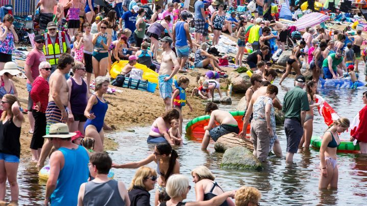 Over 1,600 people were in Little Manitou Lake at once Saturday, July 12.