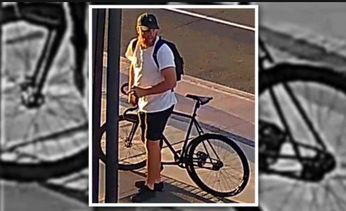 Hamilton police would like to speak to a man caught on surveillance video in an area where several incidents of graffiti have been reported. 