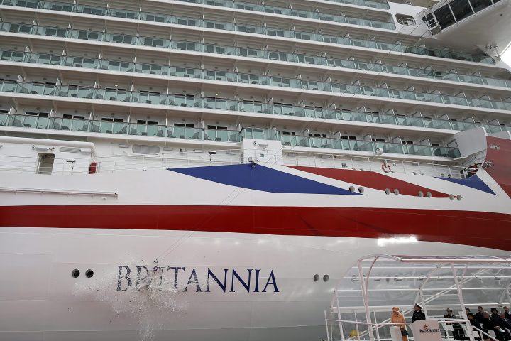 P&O's cruise liner Britannia is shown in this file photo.