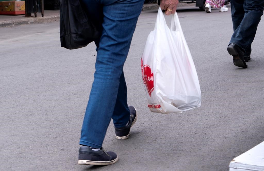 plastic bag over shoes