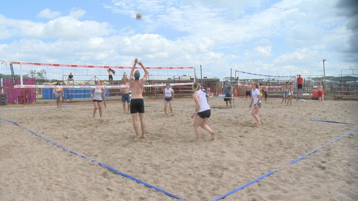 The beach volleyball tournament at Country Thunder includes around $10,000 in prizes.