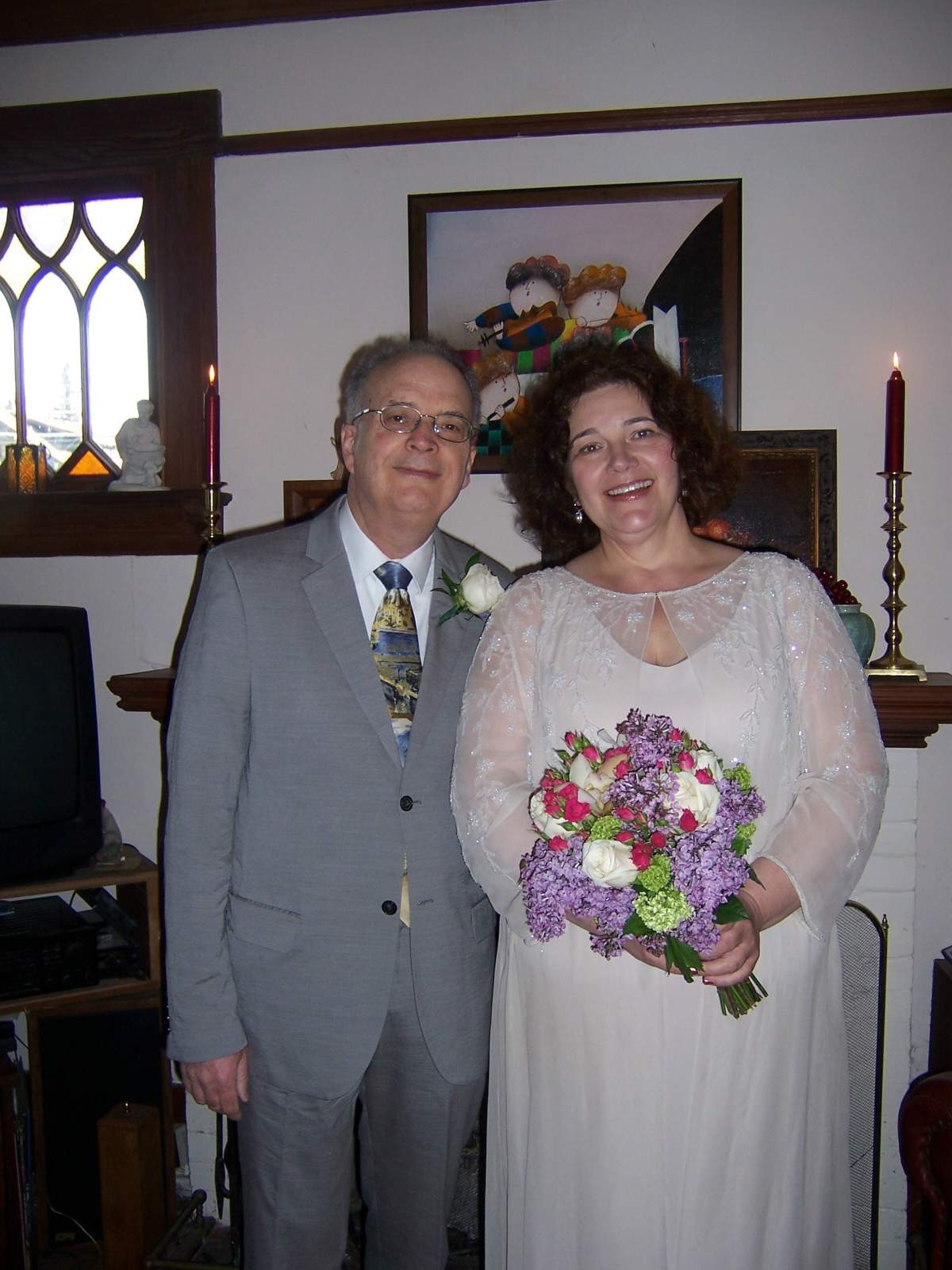 Elena and David Crenna at their wedding