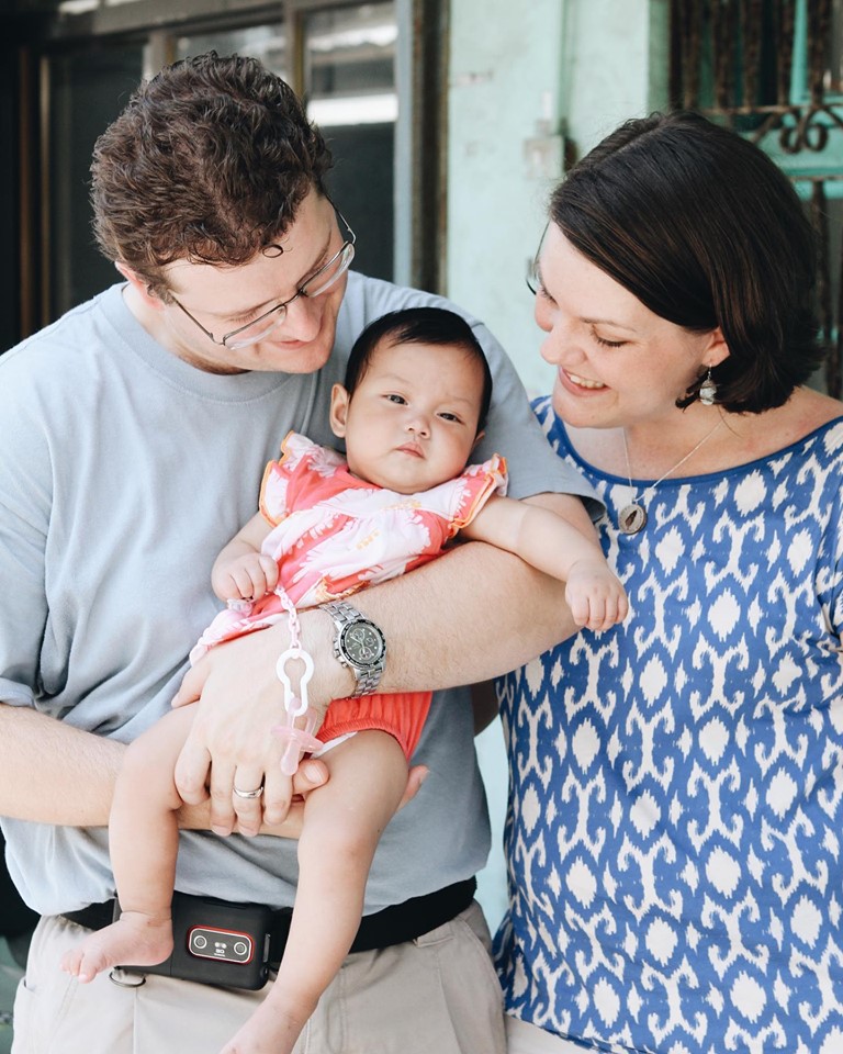 Lee and Shannon Dingle are shown with their adopted daughter, Zoe.