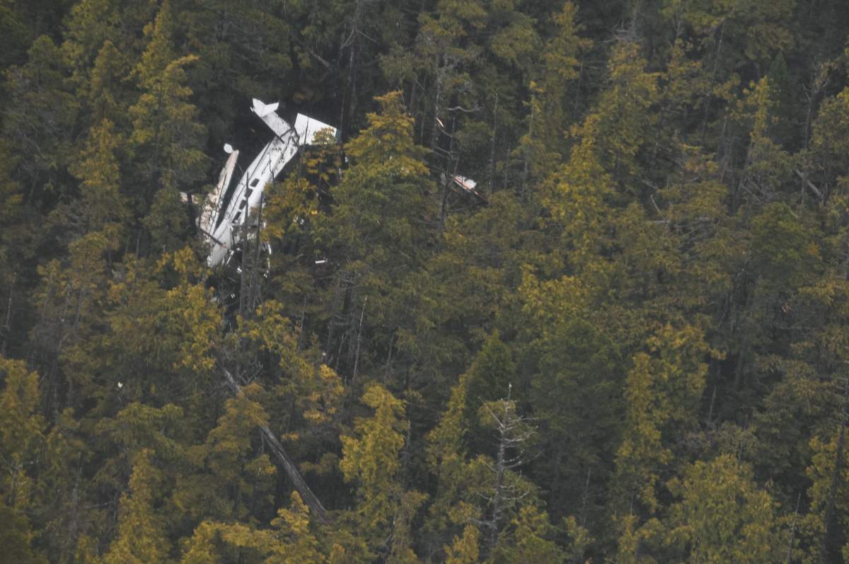 Crash site on Addenbroke Island taken from CC-115 Buffalo.