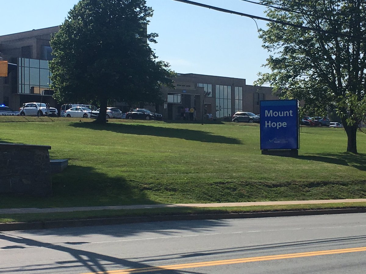 The Nova Scotia Health Authority says the Mount Hope building at the Nova Scotia Hospital in Dartmouth has been evacuated on July 30, 2019. 