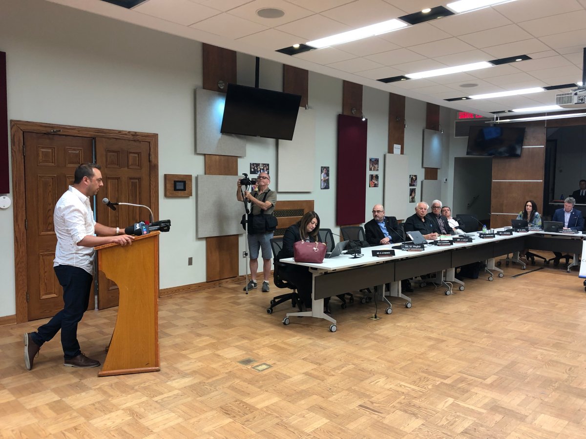 Question period at the EMSB's special meeting held Tuesday July 09, 2019.
