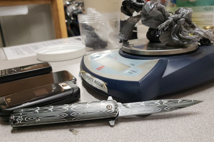 In addition to the suspected fentenyl, Waterloo Regional Police also seized a knife.