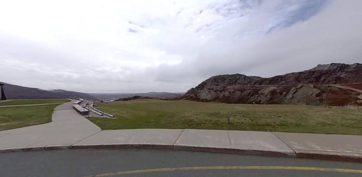 The area near the Signal Hill Visitor Centre in May 2018, before a controversial fence was built, as shown on Google Street View.