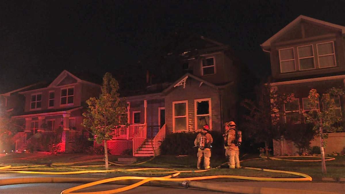 Calgary firefighters battled a blaze in the southeast community of Prestwick just after 10 p.m. on Thursday, July 25, 2019.