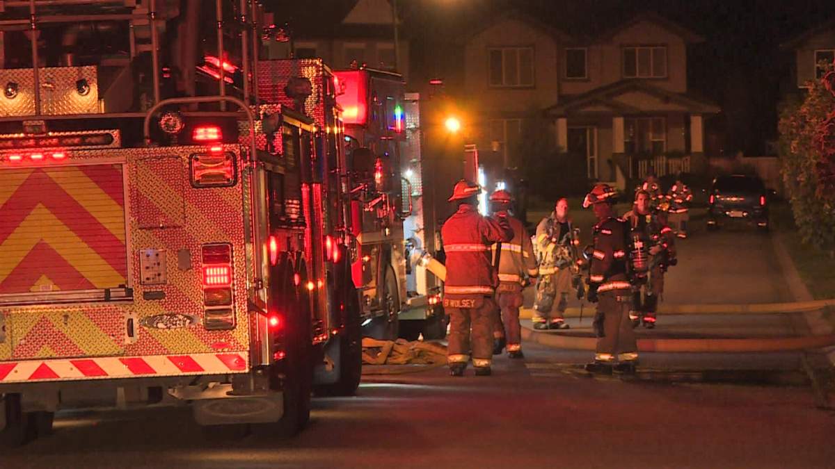 Calgary firefighters battled a blaze in the southeast community of Prestwick just after 10 p.m. on Thursday, July 25, 2019.