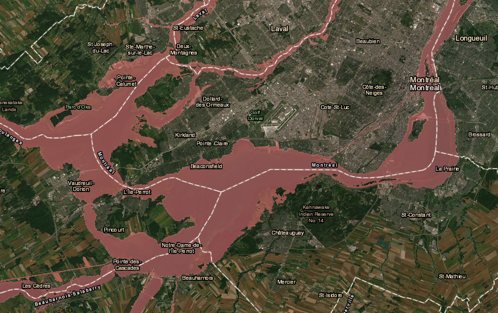 Beaconsfield opposes the province's new flood zones map. 