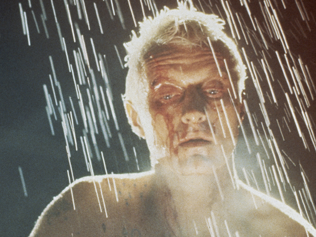 Dutch actor Rutger Hauer, as replicant Roy Batty, in a scene from Ridley Scott's futuristic thriller 'Blade Runner', 1982.