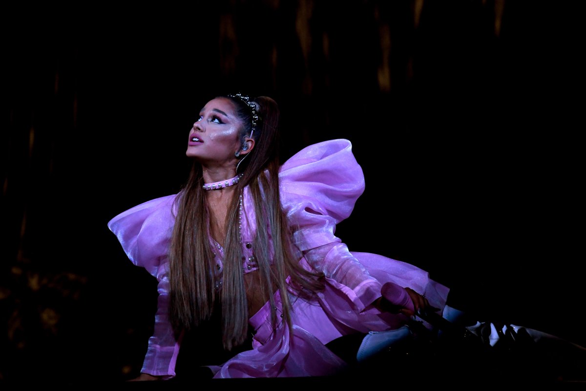 Ariana Grande performs onstage during the Ariana Grande Sweetener World Tour at Staples Center on May 7, 2019 in Los Angeles, Calif.