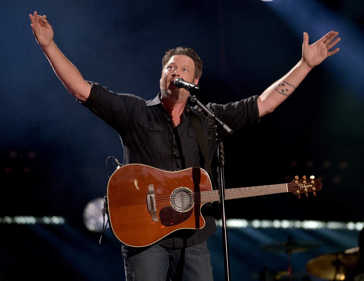 Blake Shelton performs onstage during the 2018 CMA Music festival at Nissan Stadium on June 8, 2018 in Nashville, Tenn.