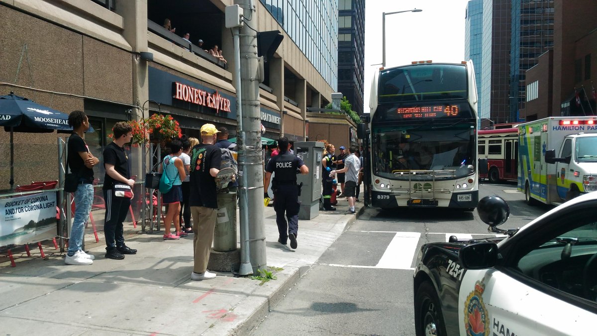 Hamilton police have arrested a suspect after a Go bus driver was assaulted near Jackson Square.