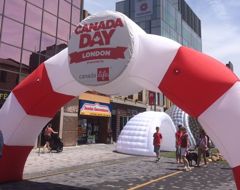 Canada Day London presented by Canada Life at Dundas Place.