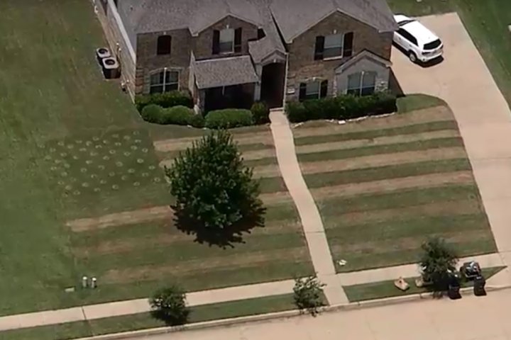 Teen cuts American flag into his lawn as tribute to fallen soldier ...