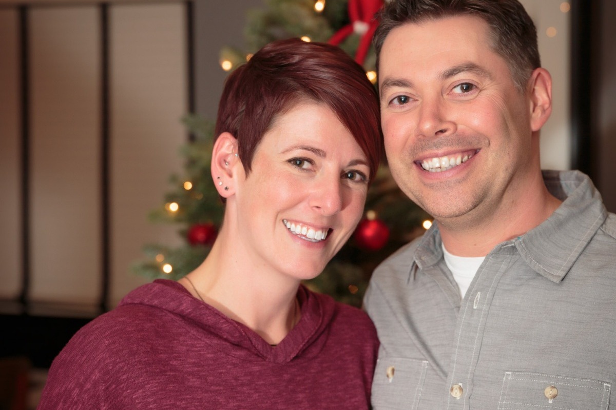 Jenny and Gregg before the diagnosis.