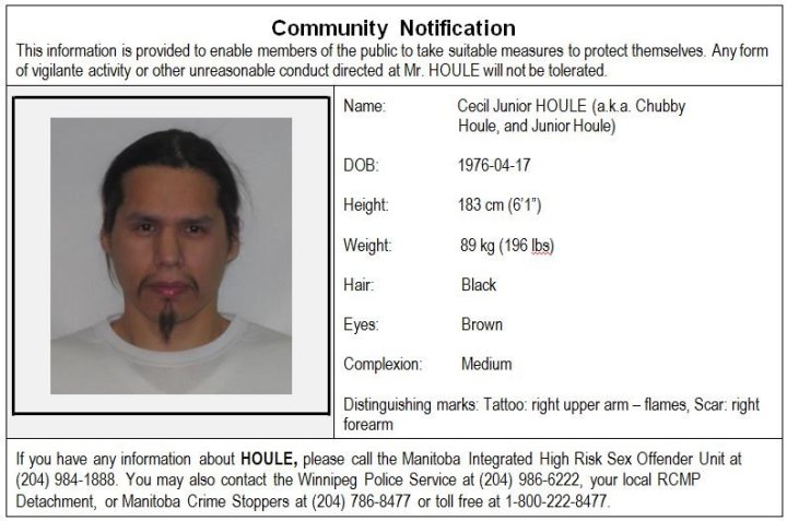 Offender At High Risk Of Sexual Violence Expected To Live In Winnipeg Winnipeg Globalnewsca 1060