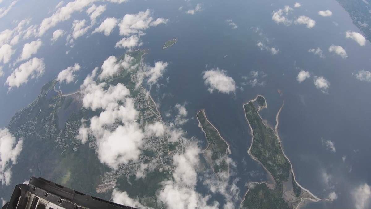 This was my view as I stood at the edge of the plane, ready to jump.