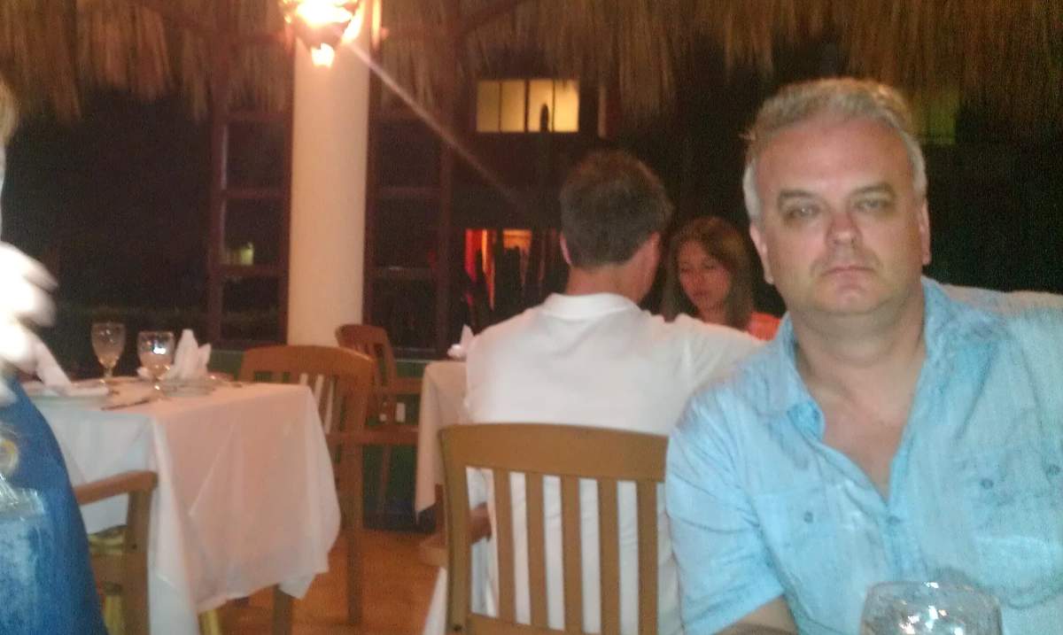 Allan Smith on vacation in Punta Cana, Dominican Republic in January 2012.