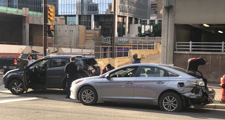 No injuries after stolen tow truck hits parked cars, drives on sidewalk ...
