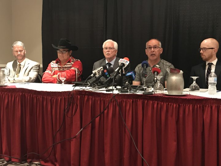 A press conference at Regina’s Delta Hotel was the setting of the announcement that both parties had found resolution.