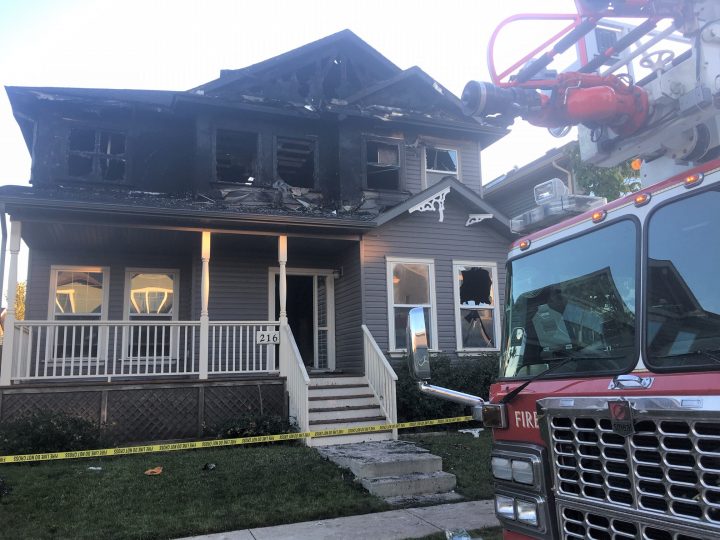 Calgary firefighters battled a blaze in the southeast community of Prestwick just after 10 p.m. on Thursday, July 25, 2019. 