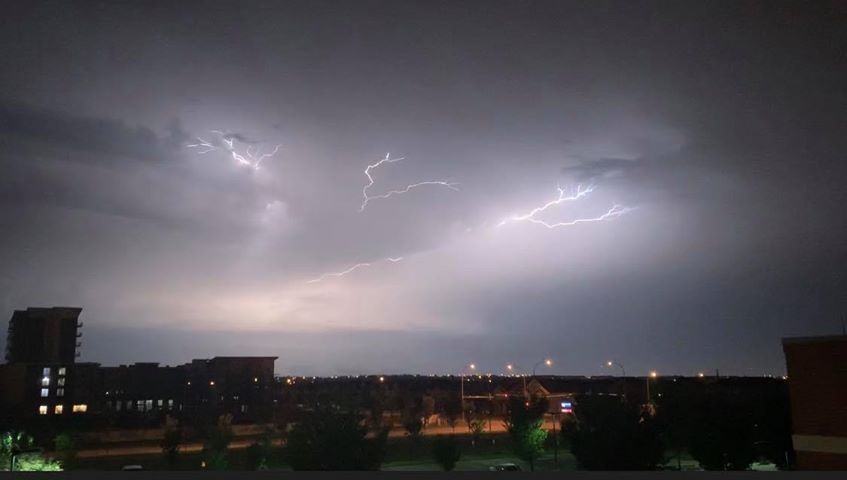 Lightning, booming thunder as severe overnight storm rolls through ...