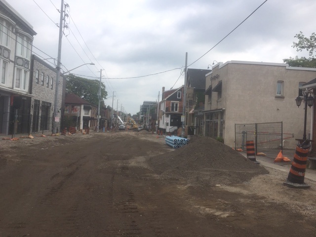 The months-long reconstruction of Locke Street in Hamilton has reached its mid-point.