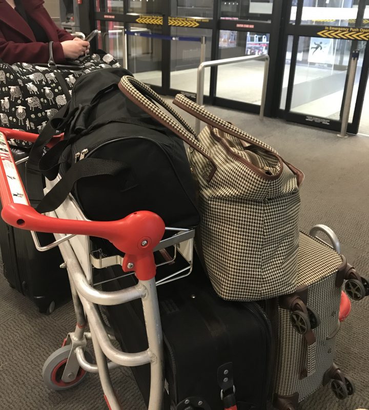 The Calgary family’s luggage arrives in Calgary without them.