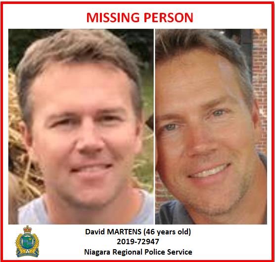 The search continues along the Lake Ontario shoreline for David Martens. The 46-year-old Grimsby man has been missing since Saturday.