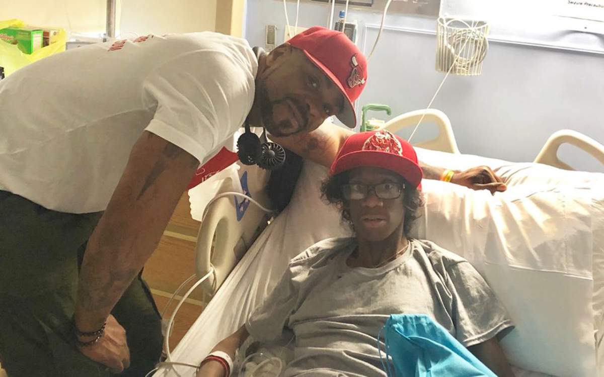 Method Man and 26-year-old Bryson at Staten Island University Hospital. 