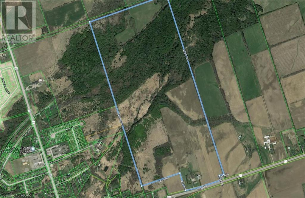 A 189-acre farm for sale near Millbrook. The land is adjacent to land already purchased and earmarked for future commercial and residential development.