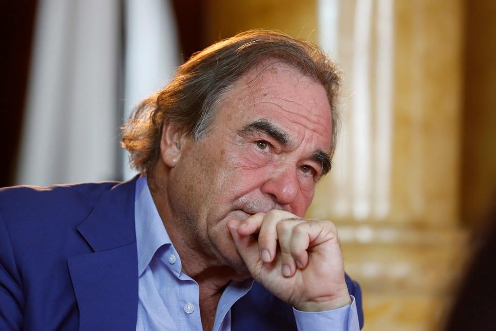 FILE – In this Aug. 15, 2017, file photo, Oliver Stone is shown in Sarajevo, Bosnia.  (AP Photo/Amel Emric, File)