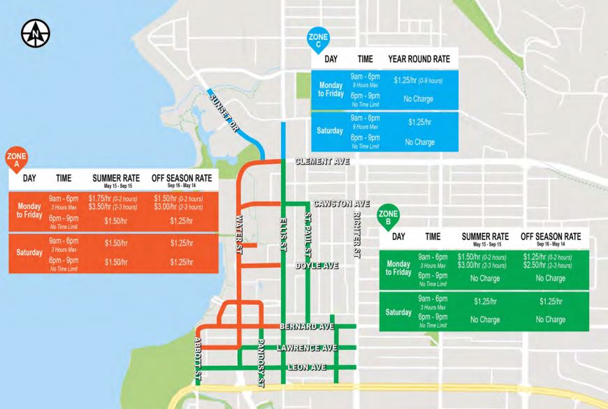 New parking rates and hours for downtown Kelowna Okanagan