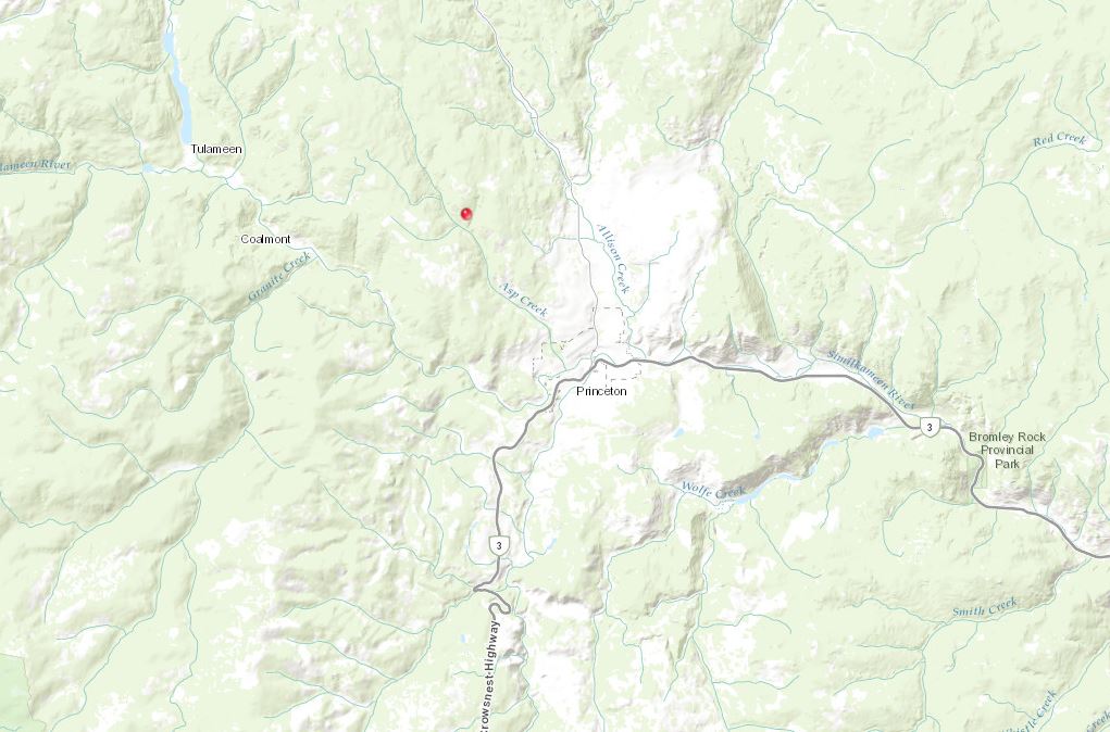 New spot fire ignites near Princeton, B.C. - image