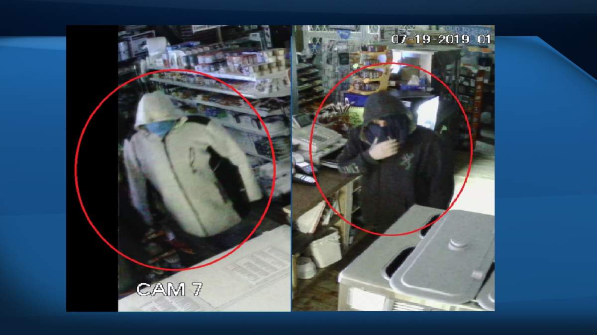 Police are asking for the public's help in identifying these two men.