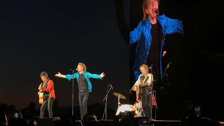 The Rolling Stones performing