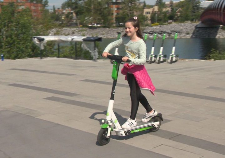Lime scooters have arrived in Calgary.