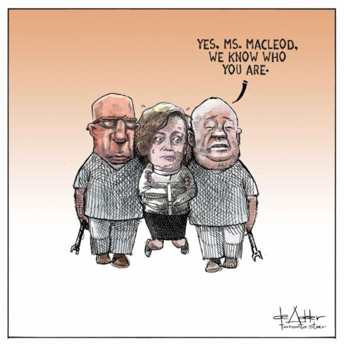 Lisa MacLeod straitjacket cartoon draws criticism for stigmatizing mental health issues - image