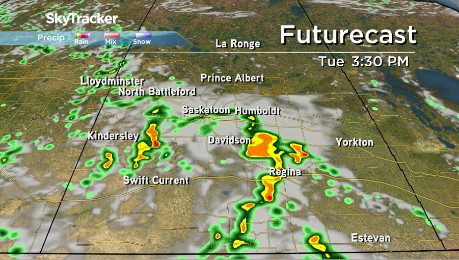 Showers and thunderstorms are likely once again Tuesday afternoon.