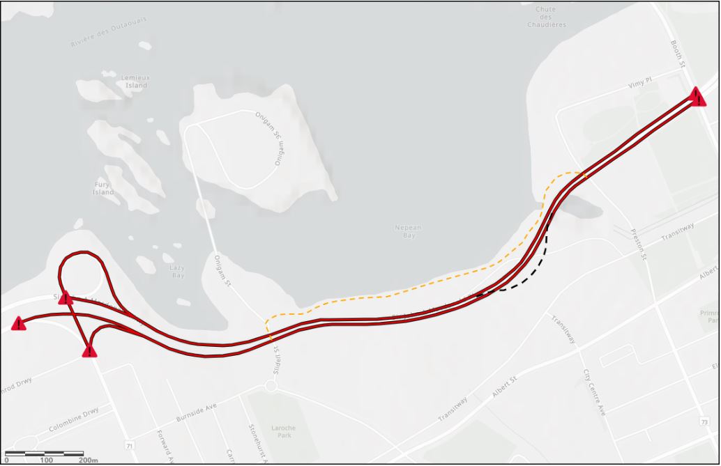 Ottawa traffic Sir John A. Macdonald Parkway closed from Parkdale