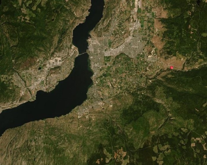 The wildfire, in the Joe Rich area just east Kelowna, was likely caused by lightning, according to BC Wildfire Services.