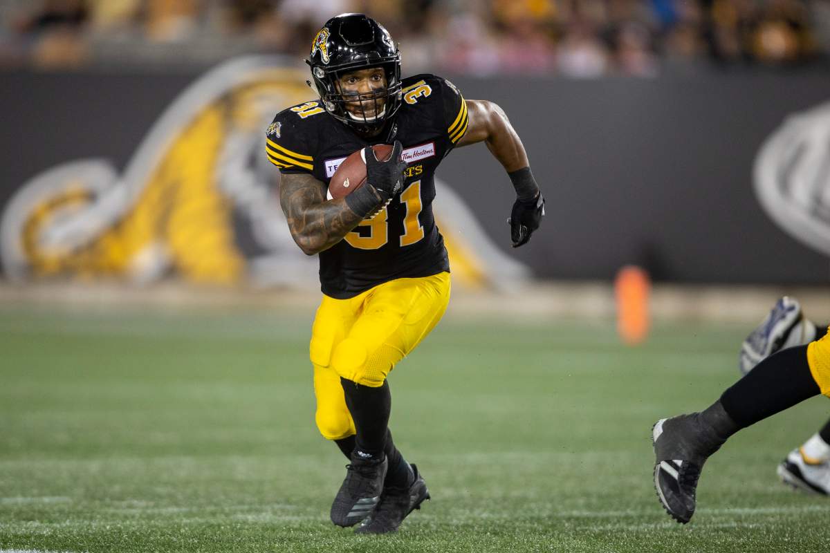 A knee injury has forced Hamilton's Sean Thomas Erlington on the team's 6-game injured list.