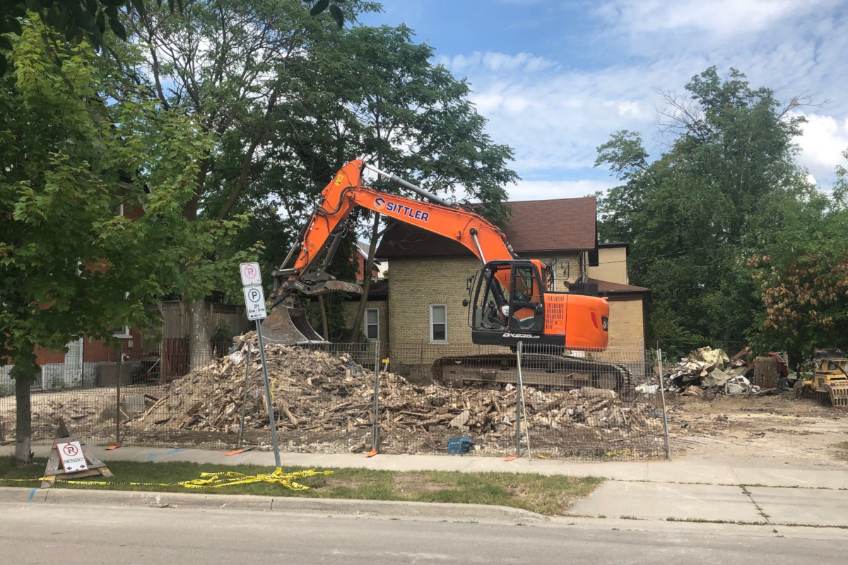 All that remains of Kitchener's "Inconvenience Store" on July 22, 2019.