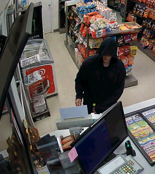RCMP have released surveillance video footage of a man suspected of starting an arson at a Thompson business Thursday.